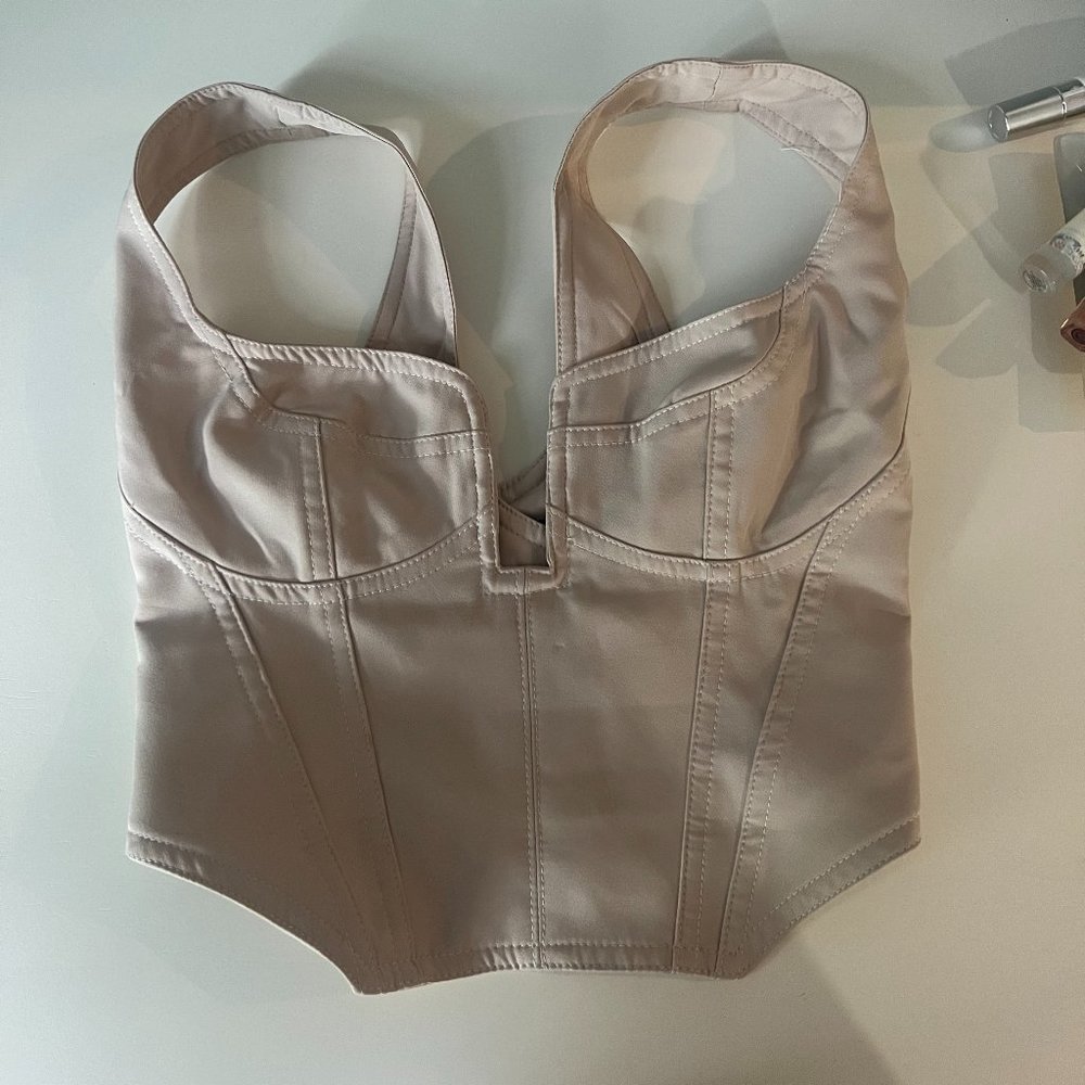 White Fox Corset Top